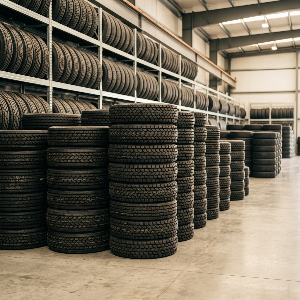 Commercial truck tires in stock at Somet Truck Center